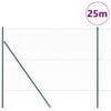 vidaXL Gir&eth;ingarp&oacute;stur Gr&aelig;nn 25 x 1,5 m (36 mm net) St&aacute;l