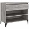 vidaXL Sk&oacute;sk&aacute;pur Gr&aacute;tt Sonoma 70x36x60 cm Samsettur Vi&eth;ur