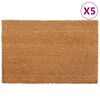 vidaXL Dyramottur 5 stk. N&aacute;tt&uacute;rulegar 40x60 cm me&eth; Sk&uacute;fum K&oacute;kostrefjar