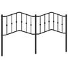 vidaXL Skiptanlegt R&uacute;mgafl &uacute;r M&aacute;lmi Svartur 180 cm