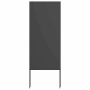 vidaXL Gar&eth;s b&uacute;na&eth; skj&aacute;r Svartur 50 x 140 cm Kalt r&uacute;lla&eth; st&aacute;l