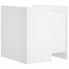 vidaXL N&aacute;ttbor&eth; Hv&iacute;tt 45x50x50 cm Samsettur Vi&eth;ur