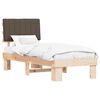vidaXL R&uacute;mf&oacute;tur me&eth; kl&aelig;&eth;&eth;um h&ouml;f&eth;agafli M&oacute;gr&aacute;r 80 x 200 cm