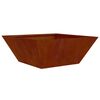 vidaXL Gar&eth;pl&ouml;ntukassi 5 pcs Rusty 40 x 40 x 15 cm Ve&eth;ra&eth; st&aacute;l