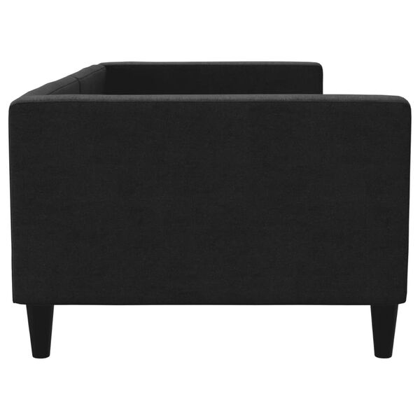 vidaXL Svefns&oacute;fi Svartur 90x200 cm &Aacute;kl&aelig;&eth;i