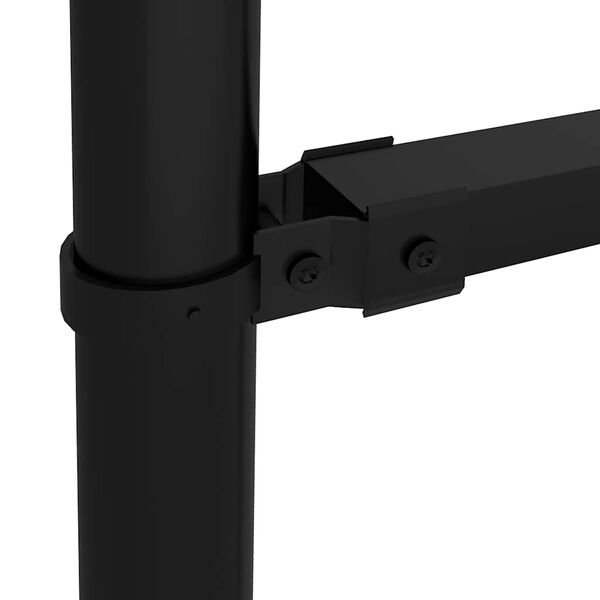 vidaXL Gar&eth;gir&eth;ing me&eth; spj&oacute;ttoppi &uacute;r st&aacute;li 359x175 cm sv&ouml;rt