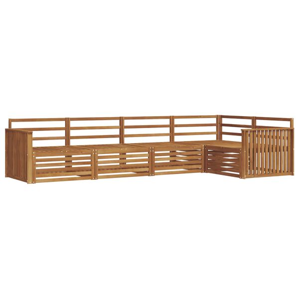 vidaXL &Uacute;ti s&oacute;fasett 5 pcs N&aacute;tt&uacute;rulegur Hrein akas&iacute;utr&eacute;