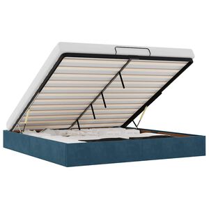 vidaXL Ottoman r&uacute;mgrind Engin d&yacute;na D&ouml;kkbl&aacute;r 180x200 cm Flauel