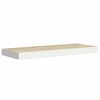 vidaXL Vegghengdar Hillur 2 stk. Eikarlitur & Hv&iacute;tur 60x23,5x3,8cm MDF