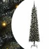 vidaXL Gervi j&oacute;latr&eacute; me&eth; 300 LED Gr&aelig;nn 180 cm PVC, plast og st&aacute;l