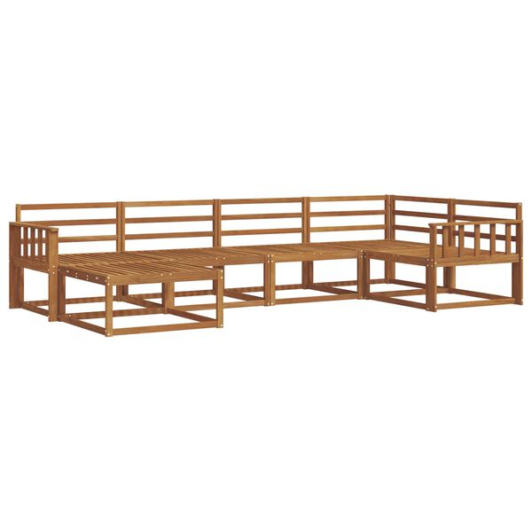 vidaXL &Uacute;ti s&oacute;fasett 6 pcs N&aacute;tt&uacute;rulegur Hrein akas&iacute;utr&eacute;