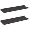 vidaXL Flj&oacute;tandi skrifbor&eth; Vegghengt 2 pcs Svart 60 x 18 x 2,5 cm St&aacute;l