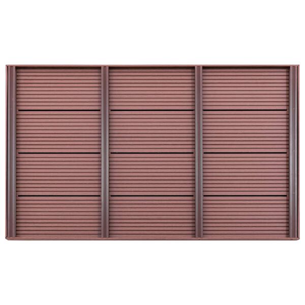 vidaXL Gólfeining fyrir Sólarknúna Sturtu Brún 101x63x5,5 cm WPC