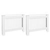 vidaXL Ofnhl&iacute;far 2 stk. Hv&iacute;tar Samsettur vi&eth;ur 112 cm