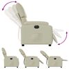vidaXL Electric Recliner Chair Cream gervi le&eth;ur