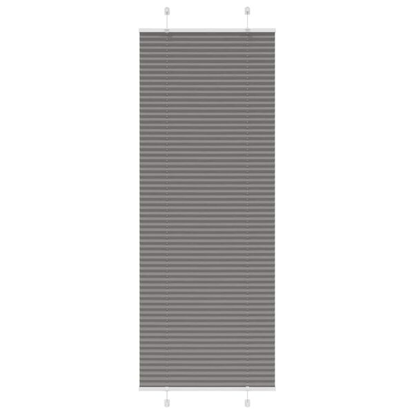 vidaXL Pleated Blind Antracite 70x200 cm Efni Breidd 69,4 cm Polyester