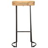 244010 vidaXL Bar Stools 2 pcs Solid Mango Wood