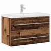 vidaXL Ba&eth;herbergisvaskarsk&aacute;pur Gamall vi&eth;ur 80 x 38,5 x 48 cm
