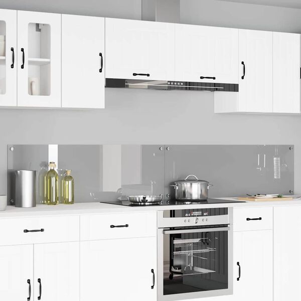 vidaXL Eldh&uacute;sbak 2 pcs Lj&oacute;sgr&aacute;r 120 x 40 cm hertu&eth; gler