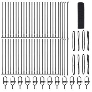 vidaXL Gir&eth;ingarp&oacute;stur Gr&aacute;r 100 x 0,4 m (19 x 19 mm net) St&aacute;l og PVC