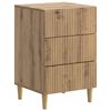 vidaXL Noat&ouml;flu sk&aacute;pur Handverkseik 43 x 41 x 66,5 cm Samsettur vi&eth;ur