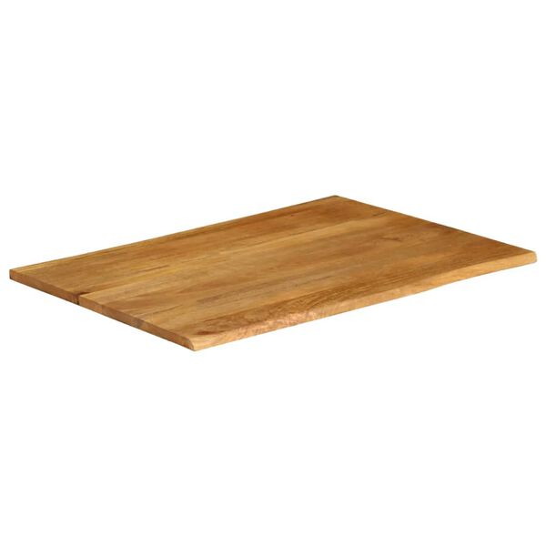vidaXL Bor&eth;plata 100x80x2,5cm N&aacute;tt&uacute;rulegum Br&uacute;num Gegnheill Mang&oacute;vi&eth;ur