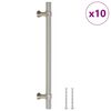 vidaXL Sk&aacute;pur Handf&ouml;ng 10 stk Silfurlitu&eth; 160 mm Ry&eth;fr&iacute;tt st&aacute;l