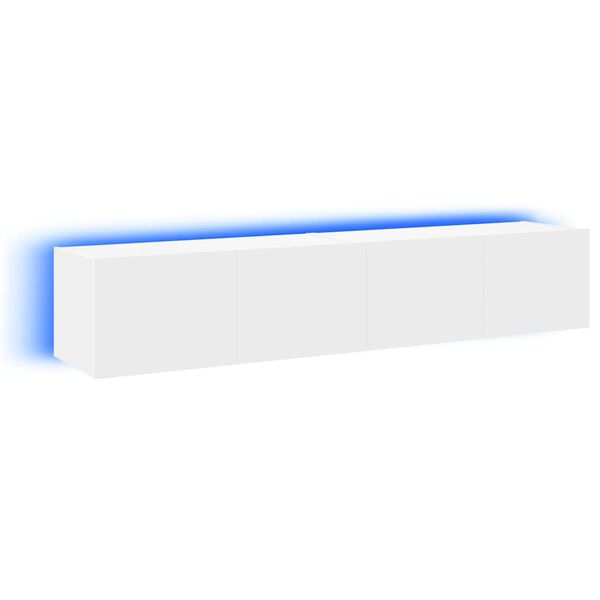 vidaXL Sj&oacute;nvarpssk&aacute;par me&eth; LED-Lj&oacute;sum 2 stk. Hv&iacute;tir 80x35x31 cm