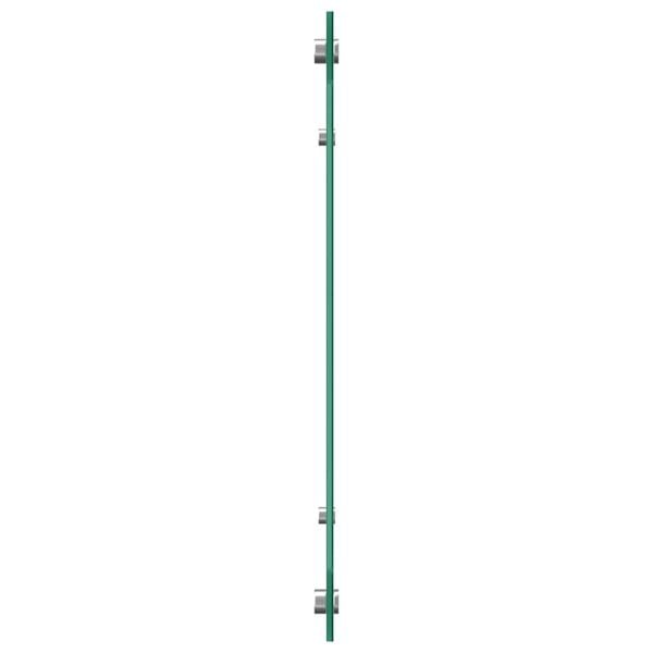 vidaXL Eldh&uacute;s Backsplash Svartur 110 x 40 x 0,6 cm hertu&eth; gler