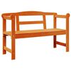 vidaXL &Uacute;tibekkur me&eth; geymslu Br&uacute;nn 119 x 44 x 76 cm Solid furuhikk