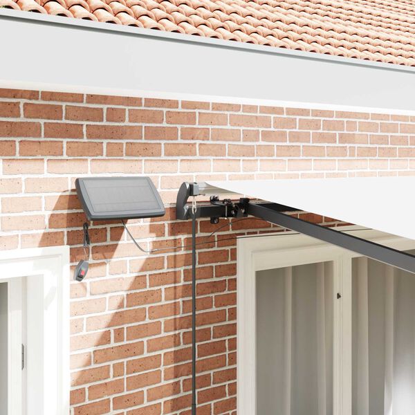 vidaXL H&aelig;gt a&eth; draga saman skyggni Hv&iacute;tt 300 x 250 cm d&uacute;kur