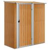 vidaXL gar&eth;sk&uacute;r 180,5x97x209,5 cm galvaniseru&eth;u st&aacute;li me&eth; vi&eth;ar&uacute;tliti