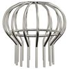 vidaXL &THORN;akrennu laufv&ouml;rn 8 pcs Silfur 110 mm Ry&eth;fr&iacute;tt St&aacute;l