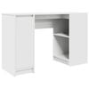 vidaXL Skrifbor&eth; Hv&iacute;tt 120x42x76 cm Hanna&eth;ur vi&eth;ur