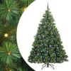 vidaXL Gervi j&oacute;latr&eacute; me&eth; 300 LED me&eth; standi Gr&aelig;nn 210 cm PE og PVC