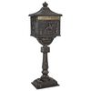 vidaXL St&ouml;&eth;ugur br&eacute;fakassi bronze 42,5 x 29,5 x 117 cm D&uacute;ka&eth;ur &aacute;l