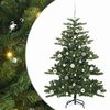 vidaXL Gervi hengdu j&oacute;latr&eacute; me&eth; 150 LED Gr&aelig;nn 150 cm PVC og St&aacute;l