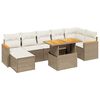 vidaXL 8 Hluta Gar&eth;s&oacute;fasett me&eth; Sessum Drappa&eth; P&oacute;l&yacute;rattan