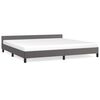 vidaXL R&uacute;mgrind me&eth; h&ouml;fu&eth;gafli &aacute;n D&yacute;nu Gr&aacute;tt 200x200 cm