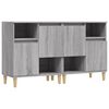 vidaXL Skenkir 2 stk. Gr&aacute;r Sonoma Eik 60x35x70 cm Samsettur Vi&eth;ur