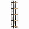 vidaXL B&oacute;kask&aacute;pur me&eth; 5 Hillum 40x30x180 cm Gegnheill Mang&oacute;vi&eth;ur