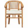 vidaXL St&oacute;ll me&eth; p&uacute;&eth;i 2 pcs Br&uacute;nn 63 x 58 x 89 cm Solid teak vi&eth;ur