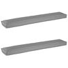 vidaXL P&uacute;&eth;asett &aacute; pall 2 pcs Gr&aacute;r 200 x 40 x 8 cm Oxford Efni