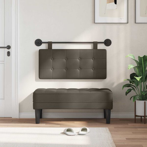 vidaXL Hengisk&aacute;li Vegghengt Gr&aacute;r 100 x 55 x 5 cm Gervile&eth;ur