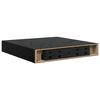 vidaXL Vegghengdar Hillur 4 stk. H&aacute;glans Svartar 23x23,5x3,8 cm MDF