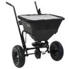 vidaXL Handkn&uacute;inn Saltdreifari &uacute;r PVC og St&aacute;li 106x73x76 cm 45 L