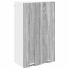 vidaXL Vegghengdur sk&aacute;pur Gr&aacute;r Sonoma 60 x 31 x 100 cm Samsettur vi&eth;ur
