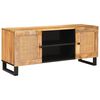 vidaXL Sj&oacute;nvarpssk&aacute;pur me&eth; hillu Br&uacute;nn 105 x 33 x 46 cm Hart mang&oacute;tr&eacute;