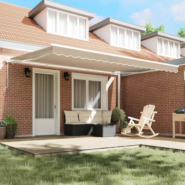 vidaXL Varmaskiptaefni fyrir skyggni Drapplita&eth;ur 430 x 345 cm