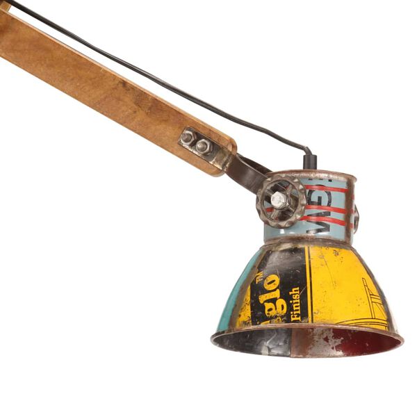 vidaXL Vegglampi I&eth;na&eth;arst&iacute;ll Marglitur Hringlaga E27